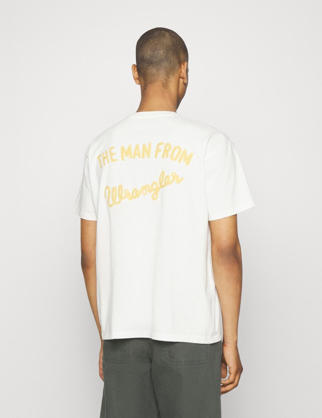 WRANGLER CAMISETA BLANCA  SLOGAN