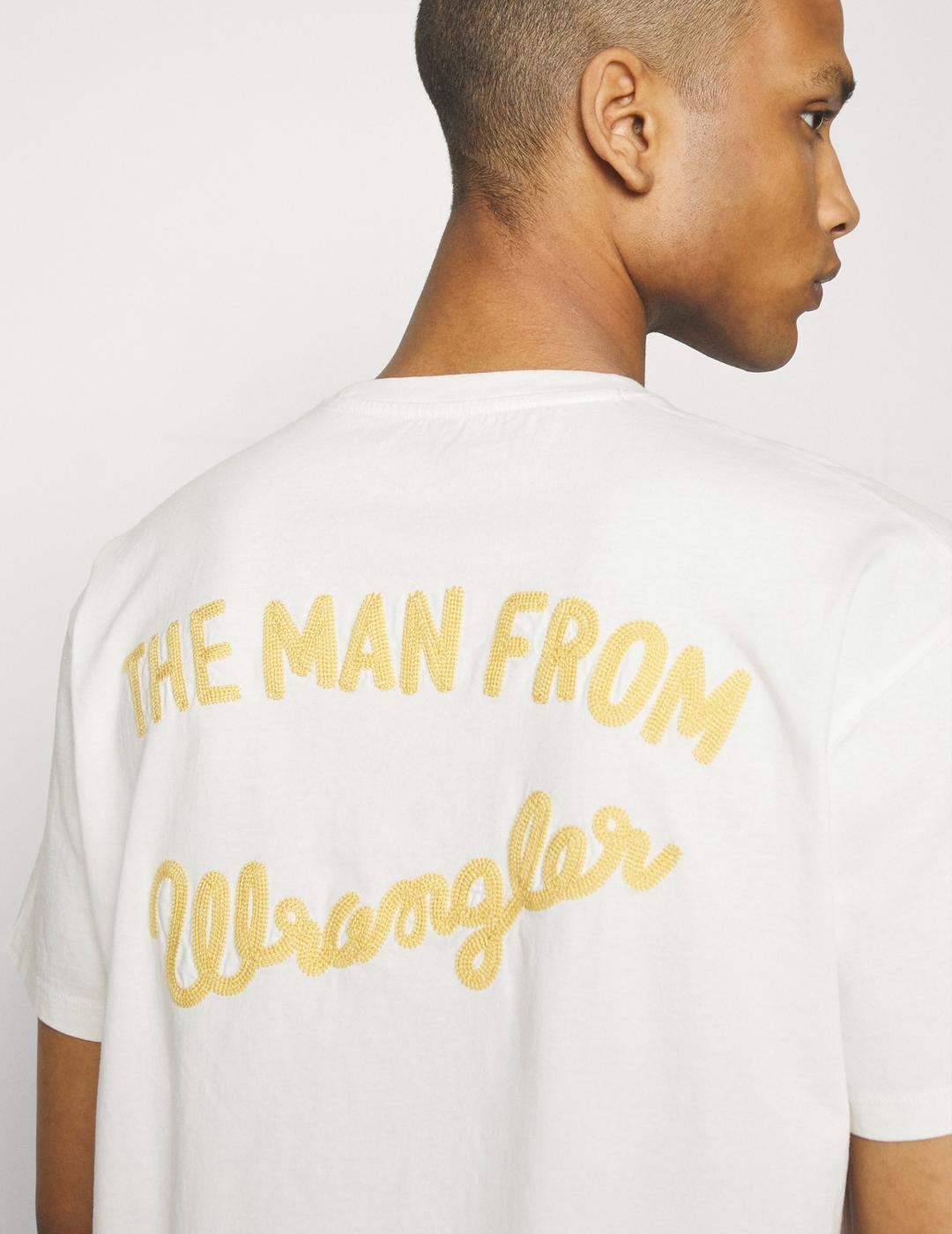 WRANGLER CAMISETA BLANCA  SLOGAN