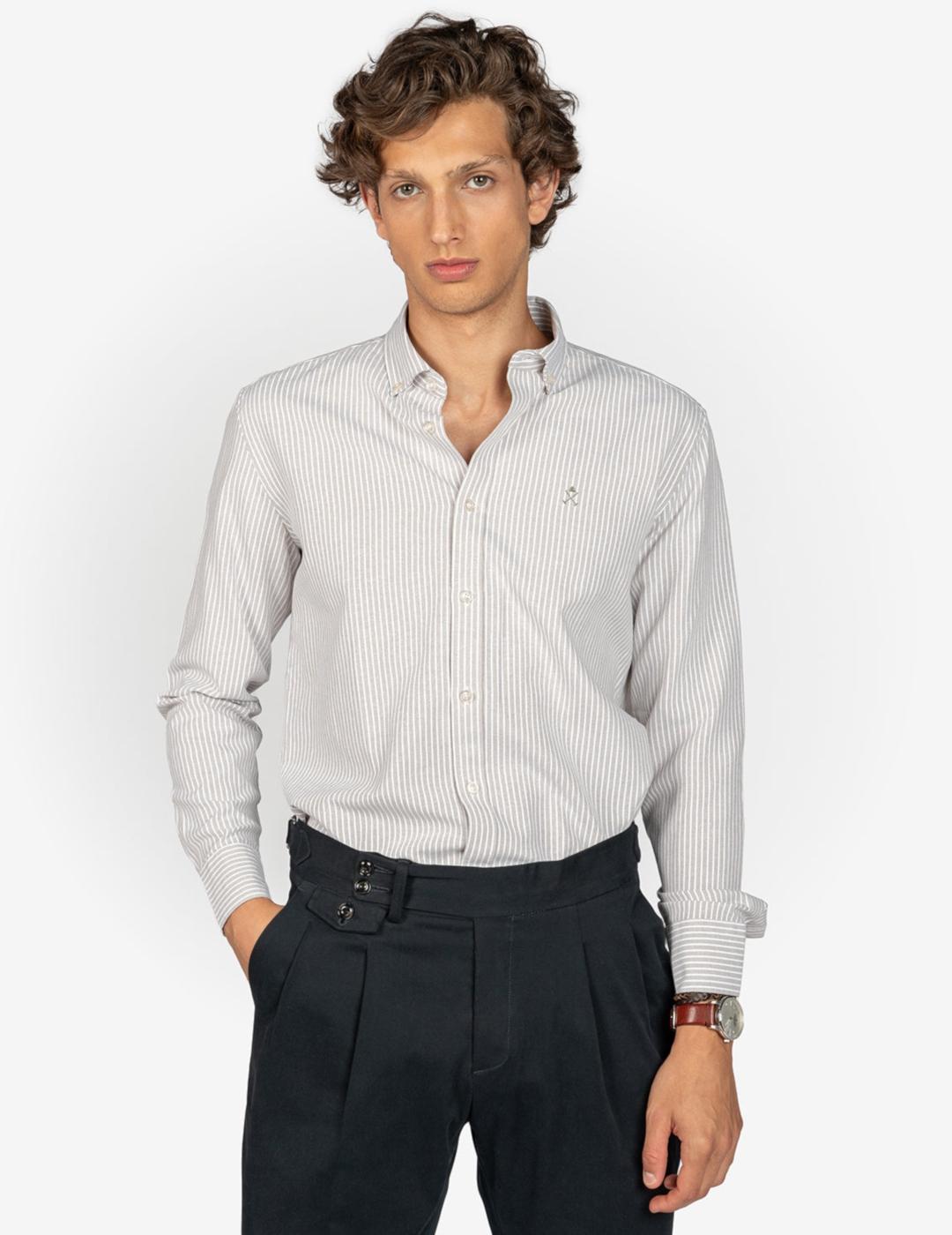 CAMISA HARPER LOGAN MILITARY GREEN