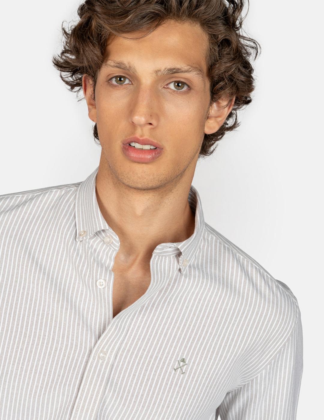 CAMISA HARPER LOGAN MILITARY GREEN