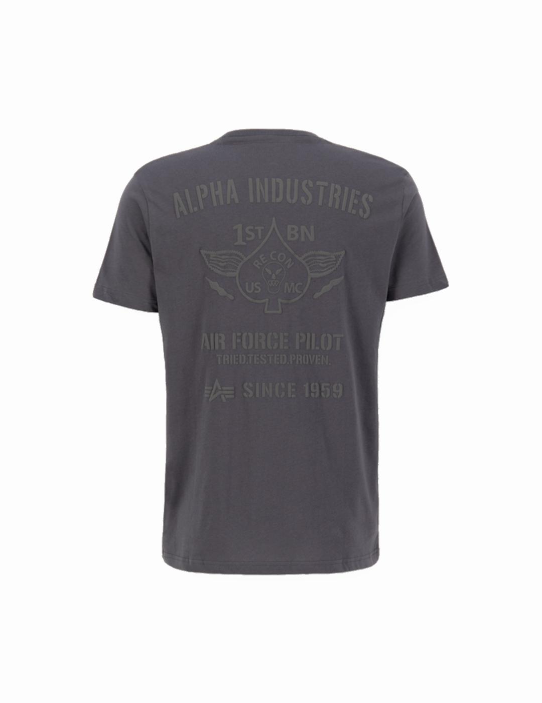 CAMISETA ALPHA AIR FORCE T VINTAGE GREY