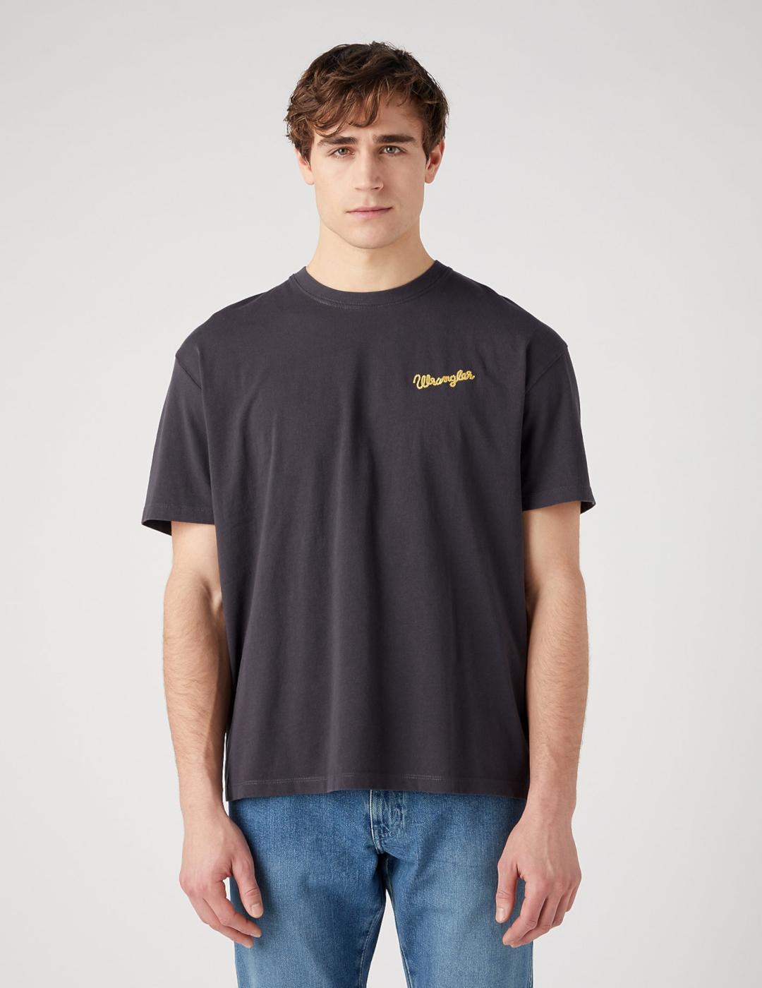 WRANGLER CAMISETA SLOGAN BLACK