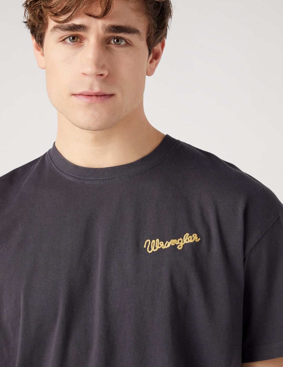 WRANGLER CAMISETA SLOGAN BLACK