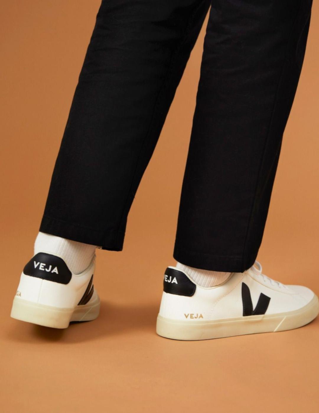 VEJA ZAPATILLA CAMPO WHITE BLACK