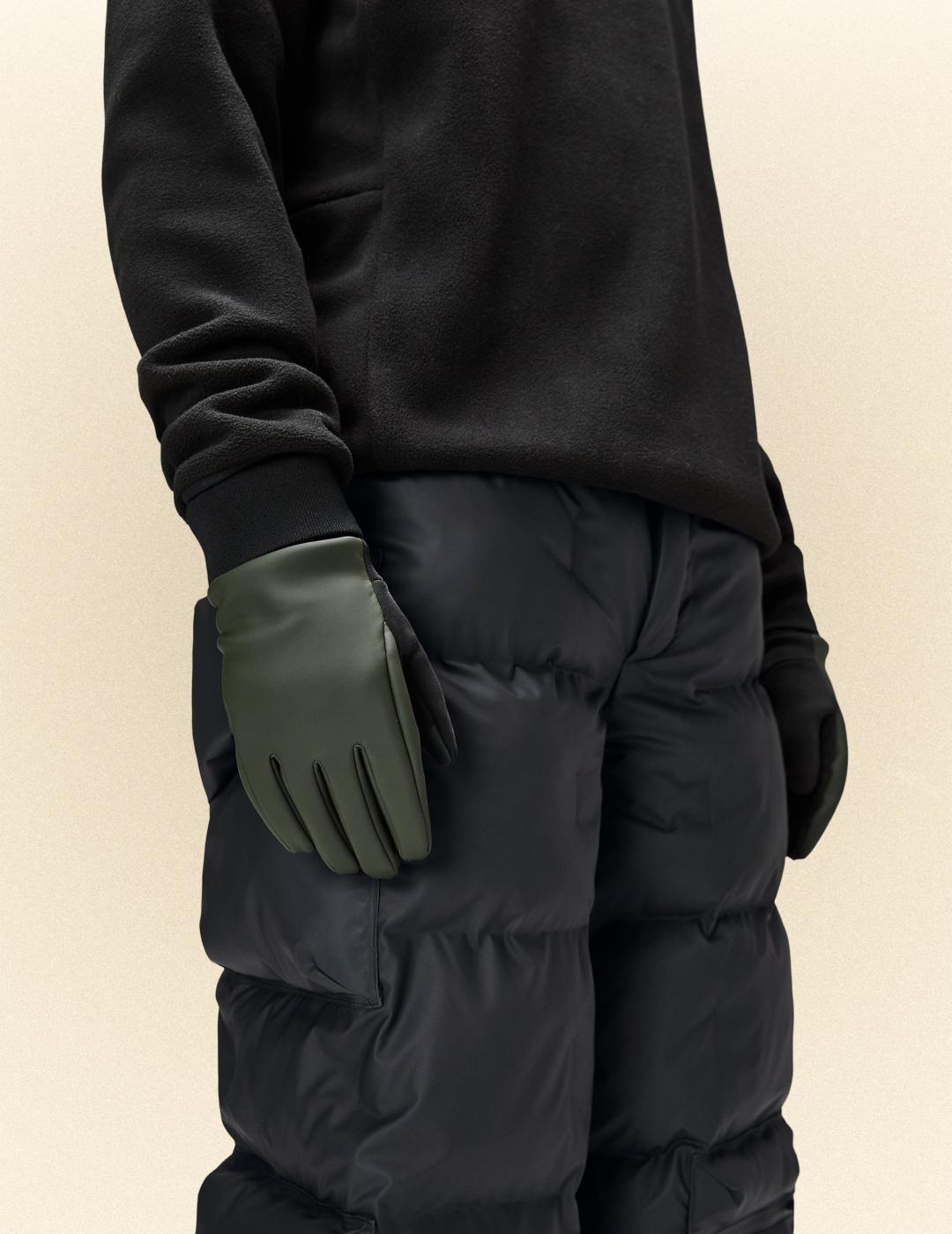 RAINS GUANTES VERDES