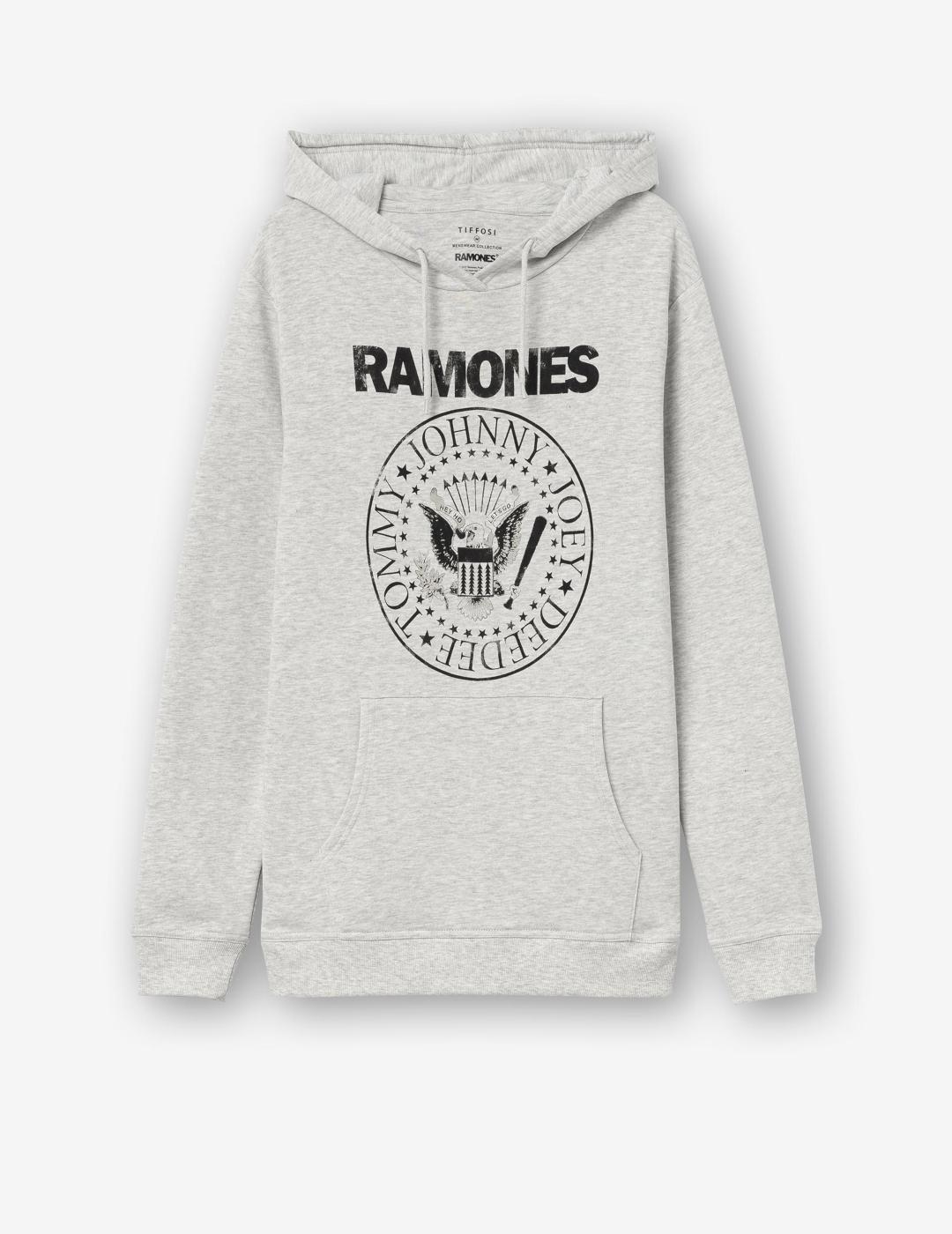 TIFFOSI SUDADERA GRIS RAMONES