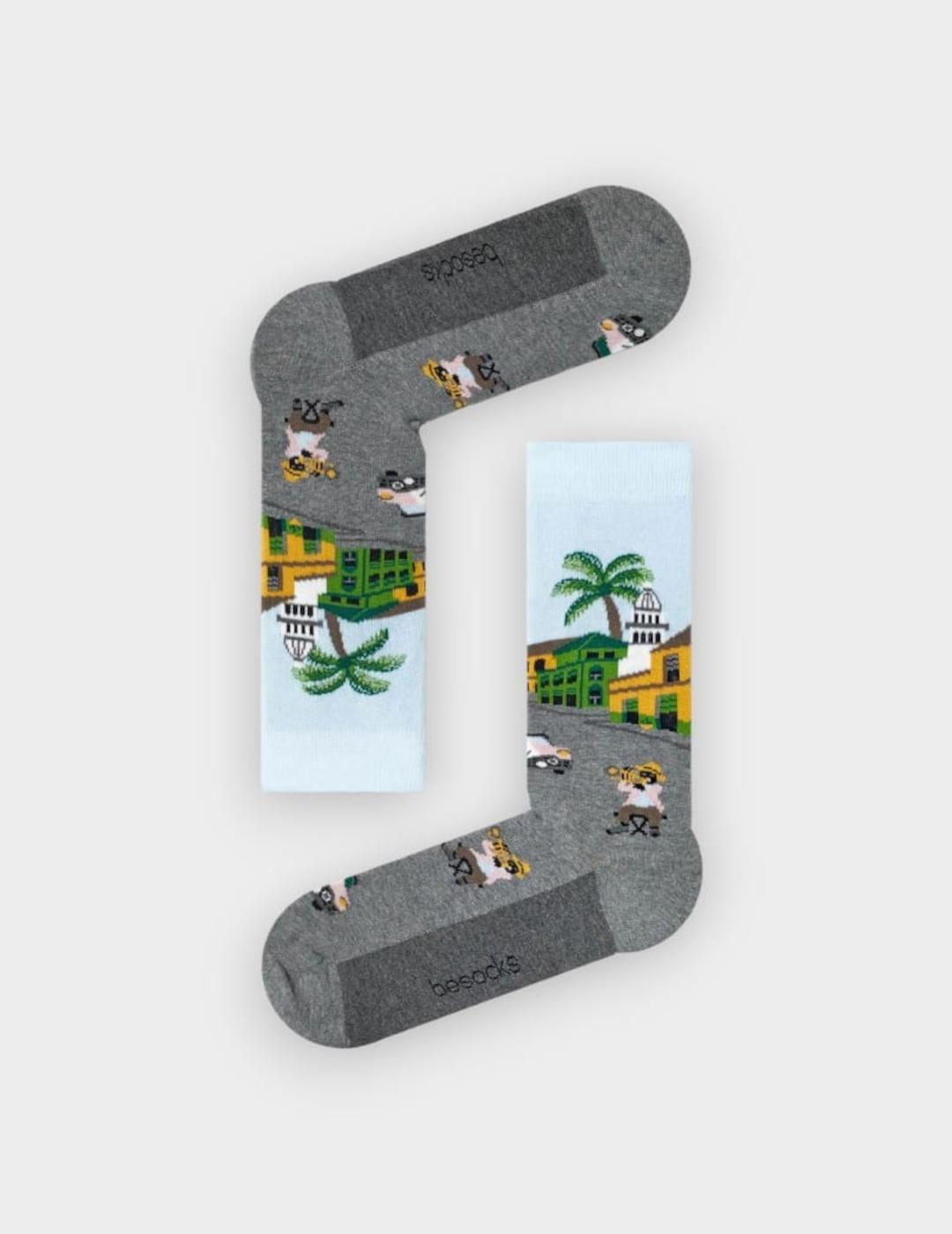 BESOCKS CALCETINES BECUBA GREY