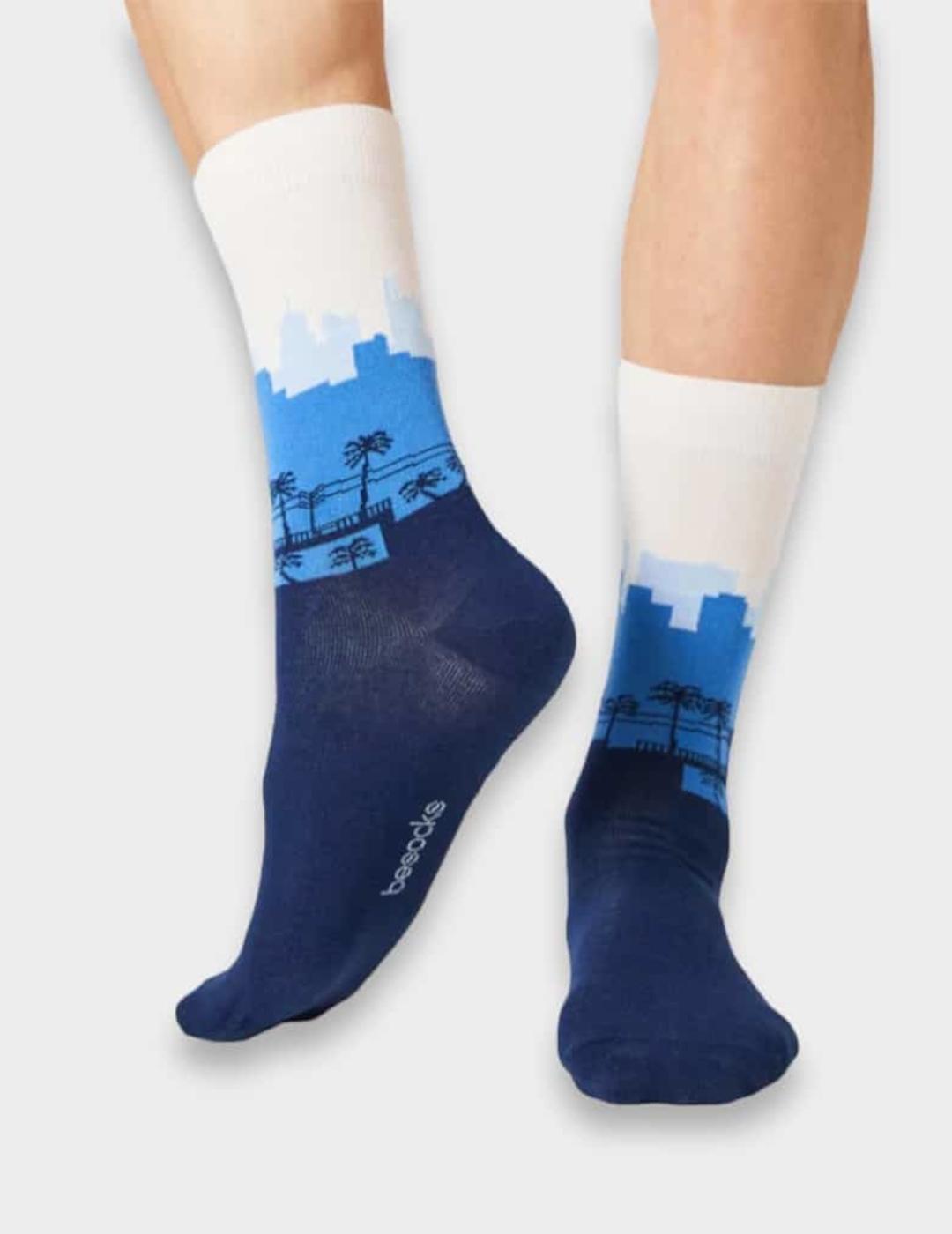 BESOCKS CALCETINES BESKYLINE BLUE