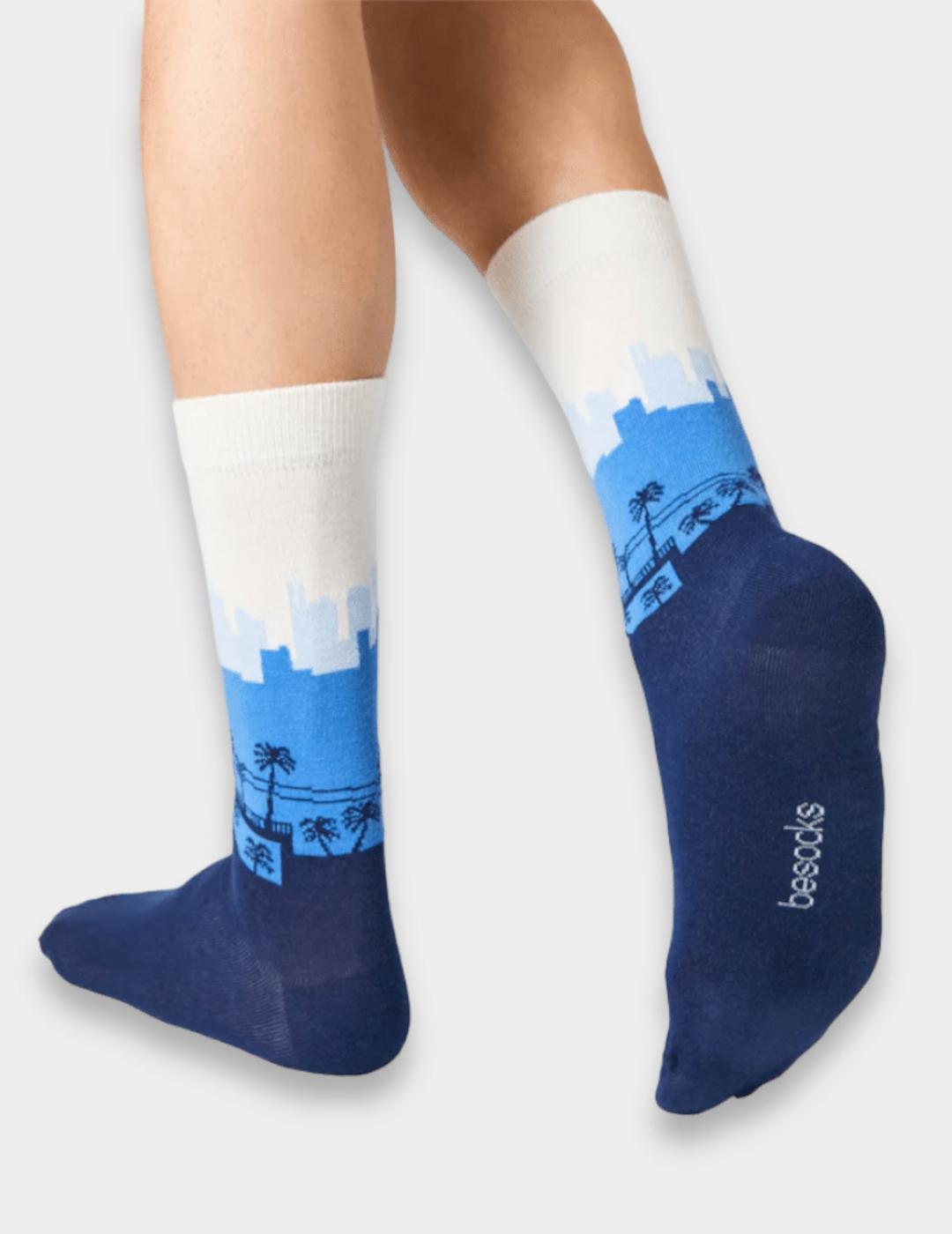 BESOCKS CALCETINES BESKYLINE BLUE