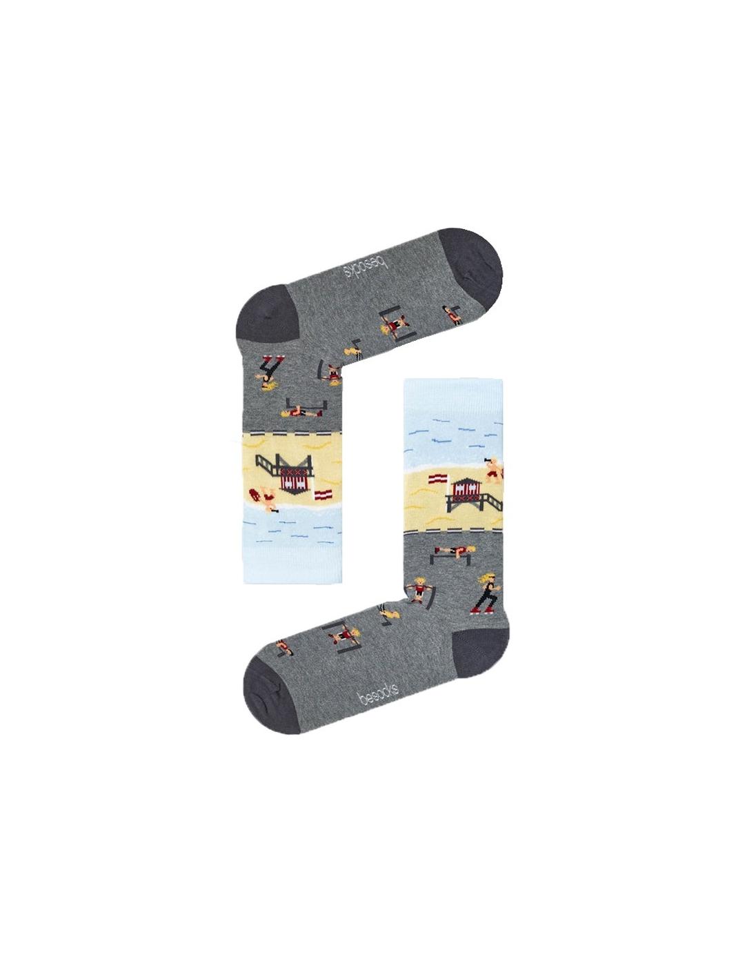 Calcetines Be Socks Grises para Hombre.