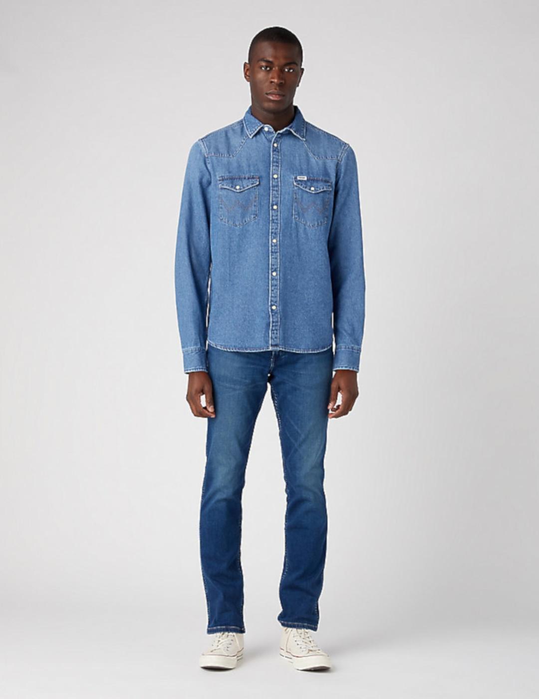CAMISA DENIM WRANGLER ICON MID