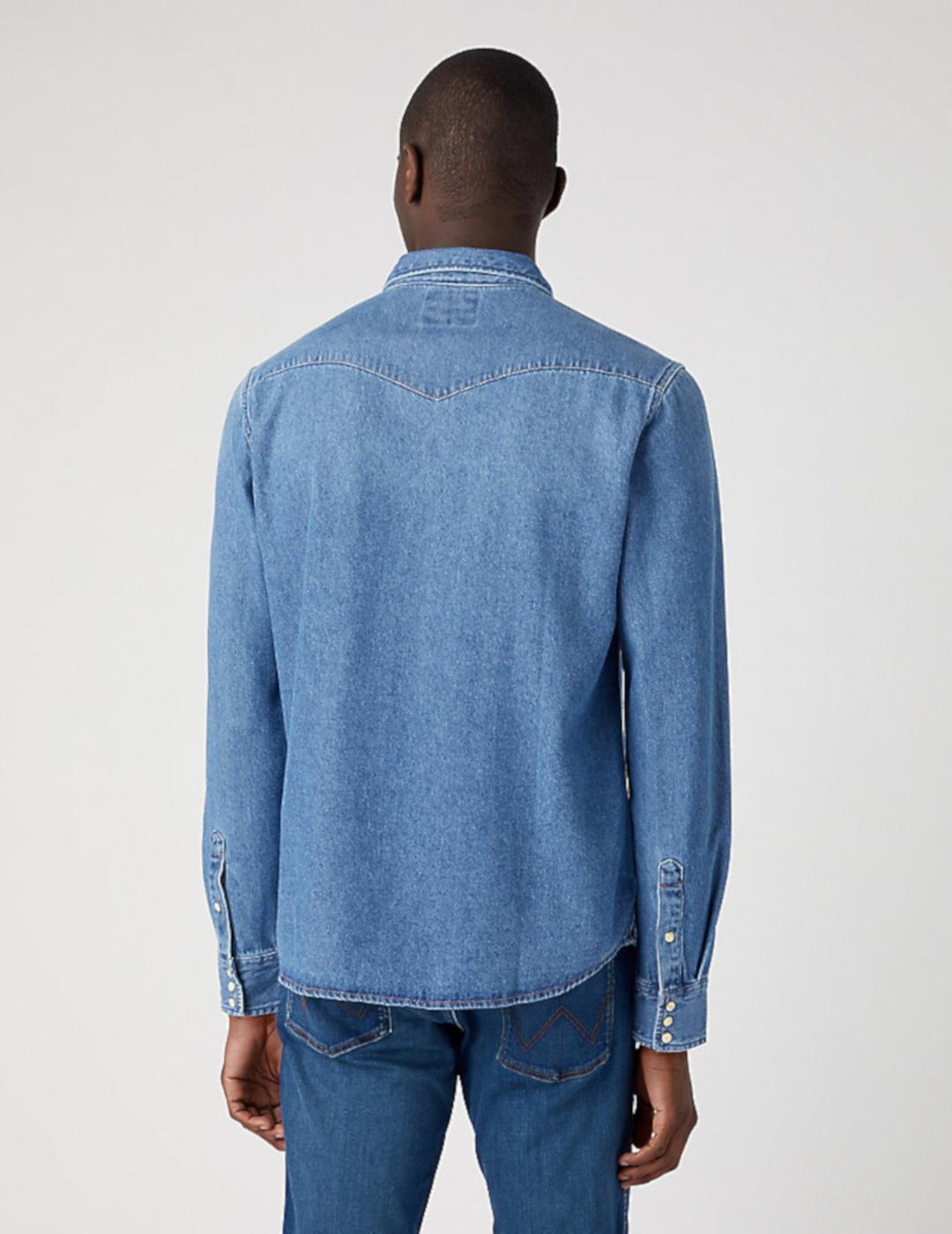 CAMISA DENIM WRANGLER ICON MID