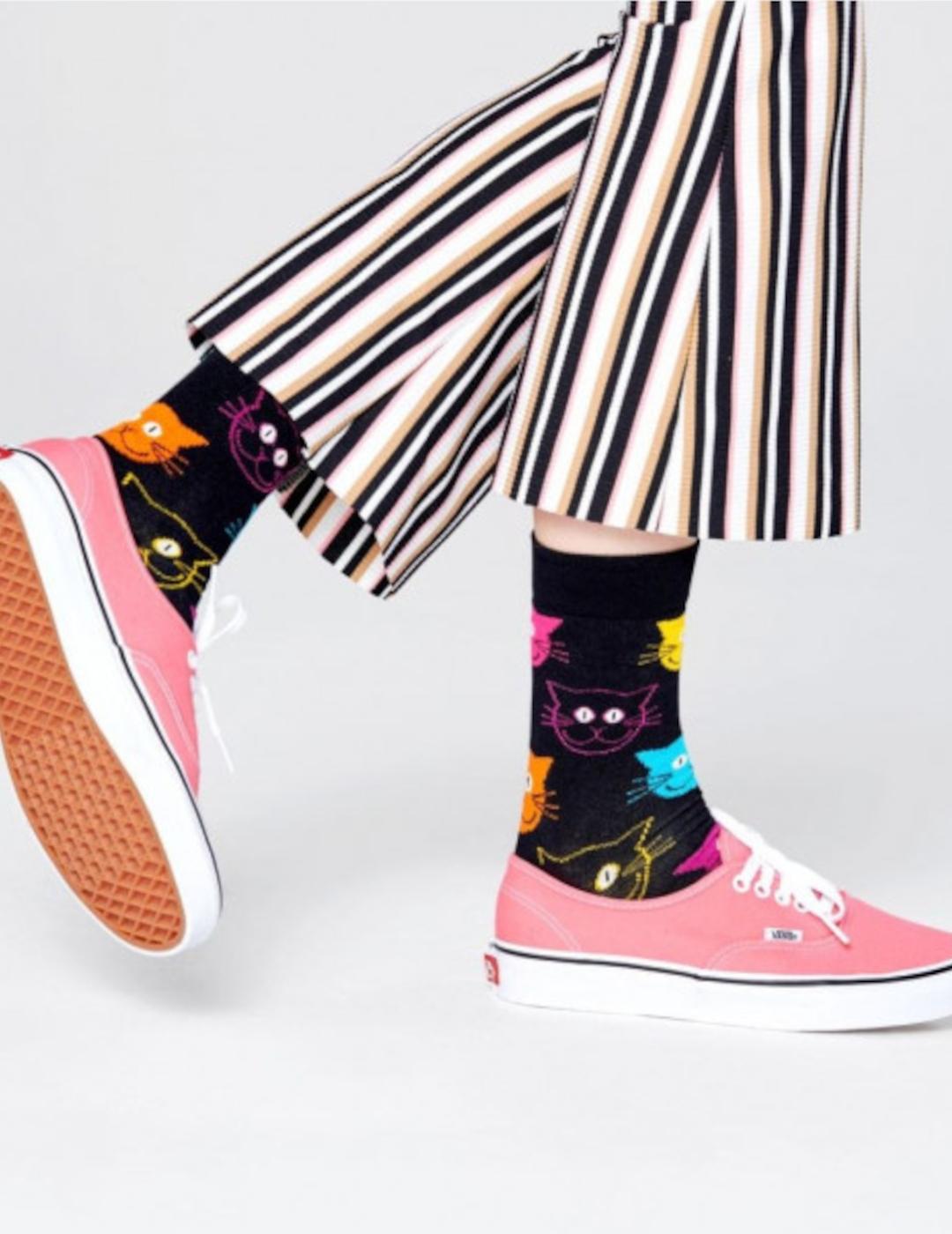 Calcetines Happy Socks negros para hombre.