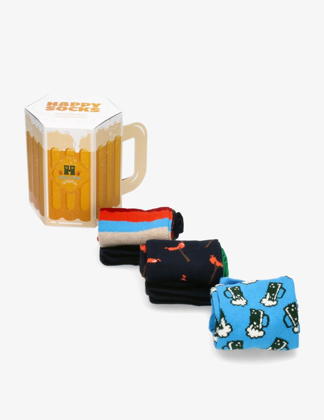 HAPPY SOCKS PACK 3 BEER
