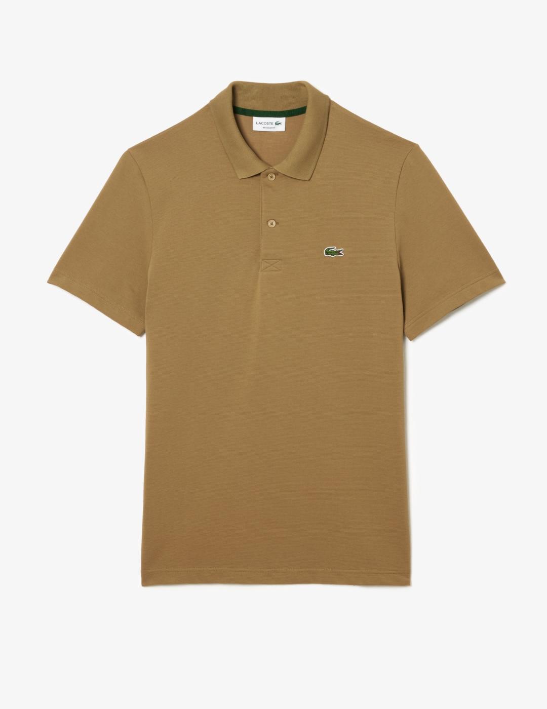 LACOSTE POLO CHENILLA CAMEL REGULAR FIT