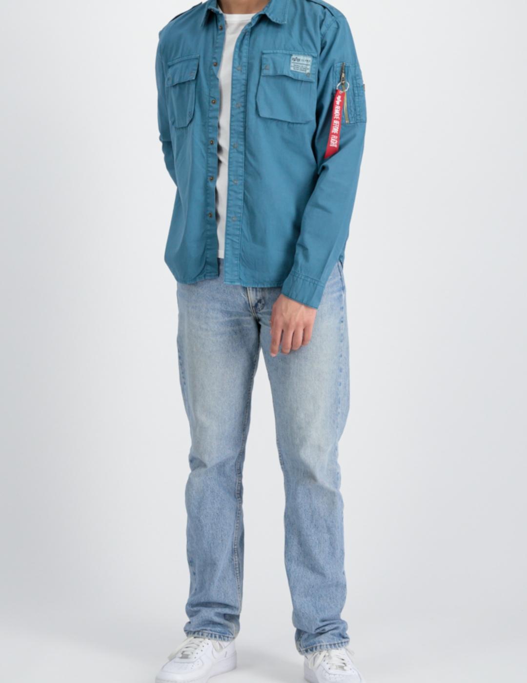 ALPHA CAMISA URBAN MILITARY VINTAGE MARINE