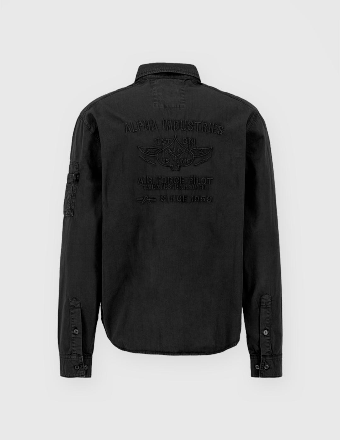 ALPHA CAMISA AIR FORCE BLACK