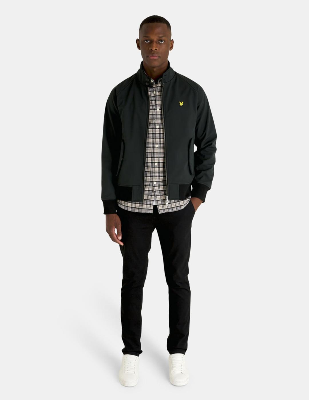 LYLE&SCOTT BOMBER SOFTSHELL NEGRA