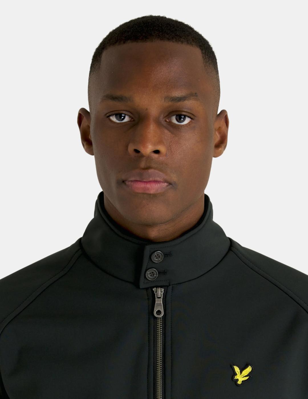 LYLE&SCOTT BOMBER SOFTSHELL NEGRA