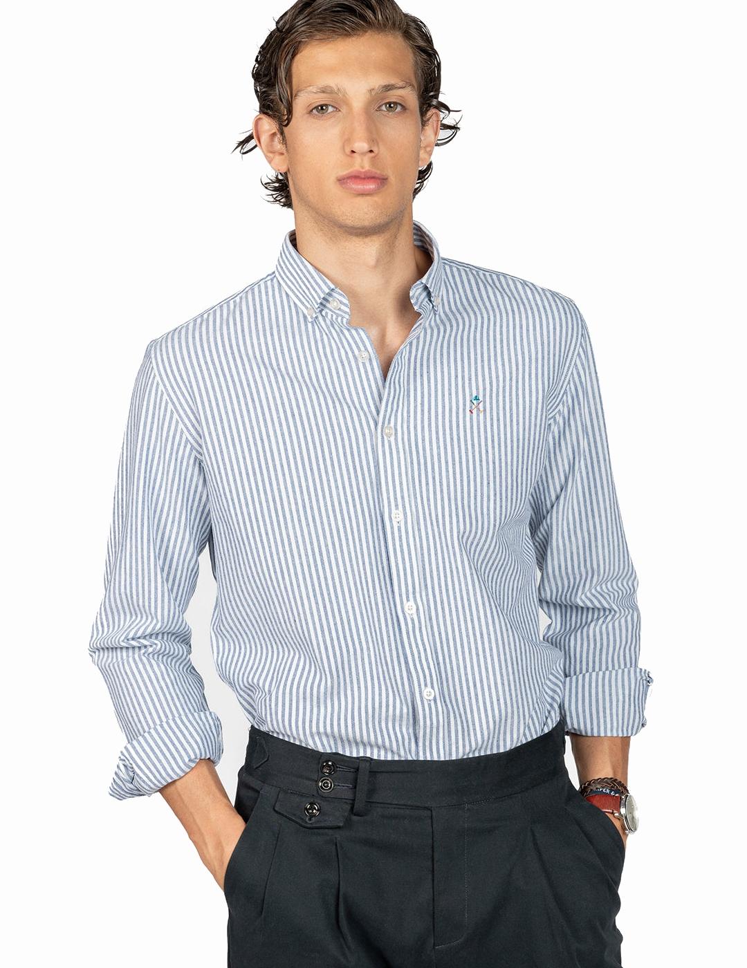 HARPER CAMISA NAVY MEDITERRANEO