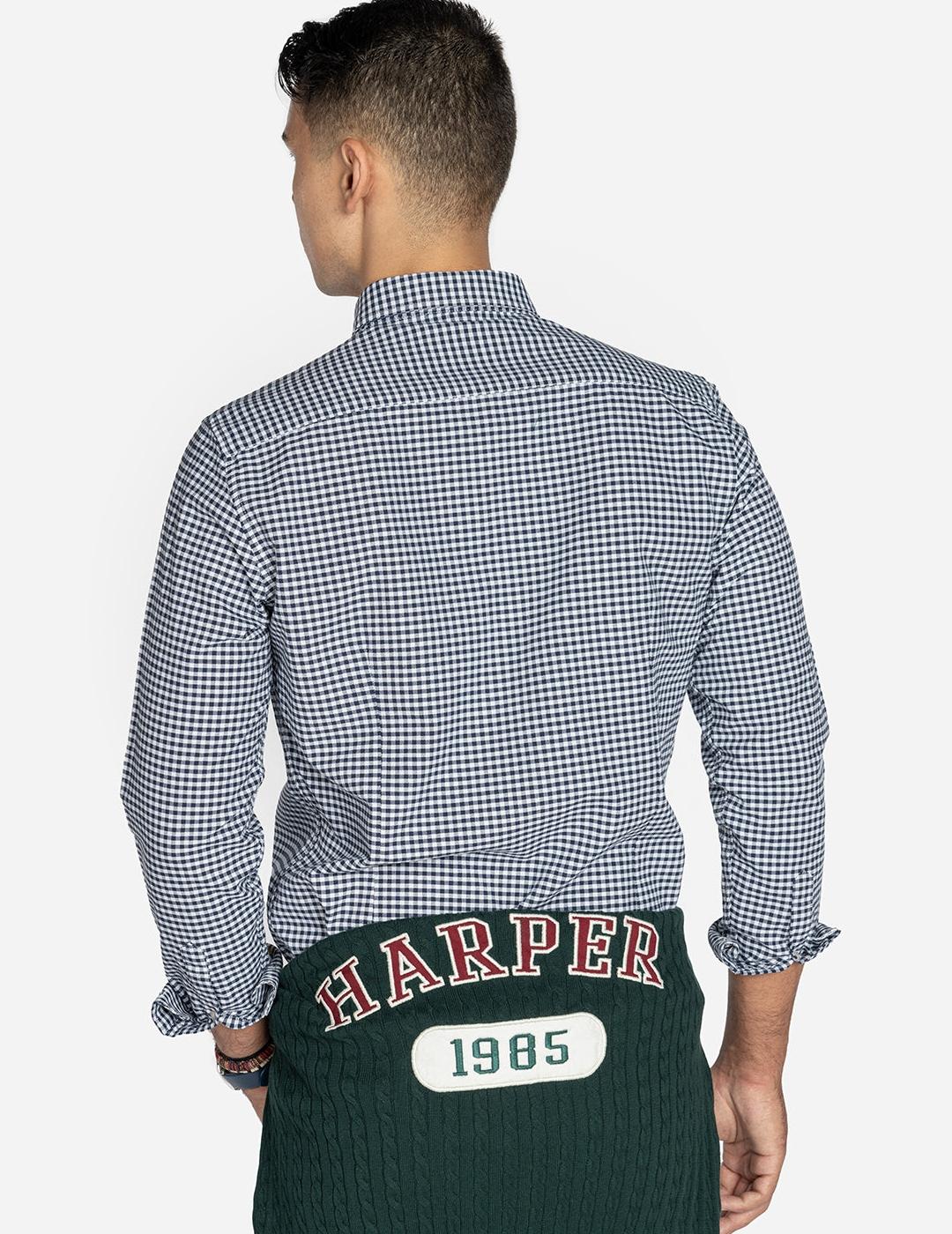 HARPER CAMISA NAVY VICHY