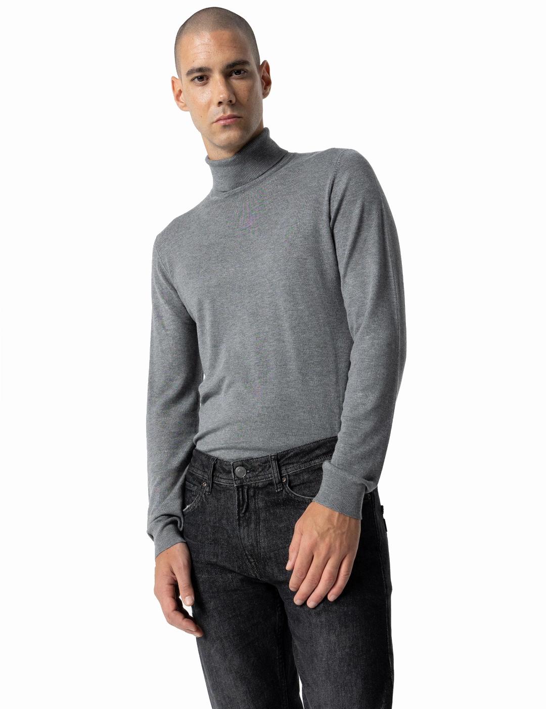 TIFFOSI JERSEY GRIS BOND CUELLO ALTO