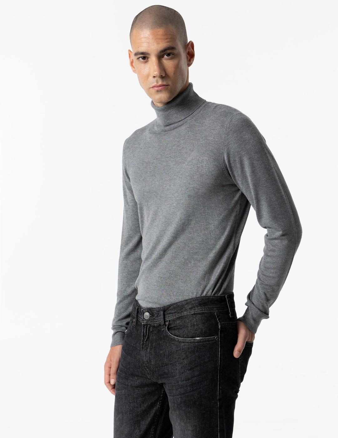 TIFFOSI JERSEY GRIS BOND CUELLO ALTO