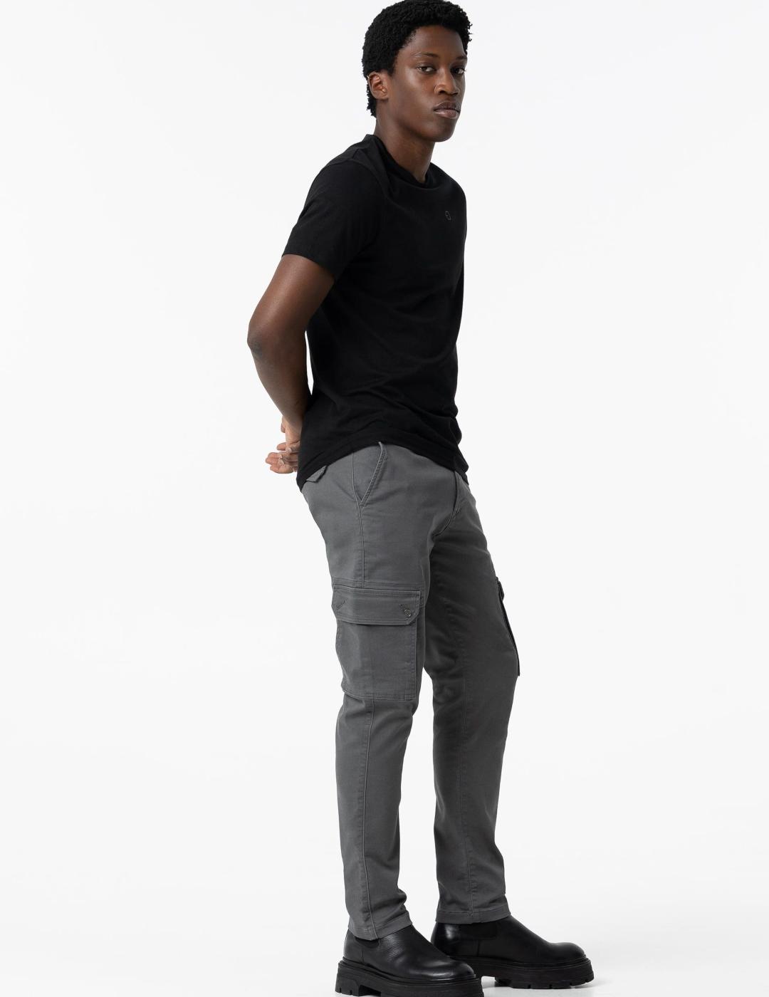 TIFFOSI PANTALÓN CARGO GRIS OSCURO