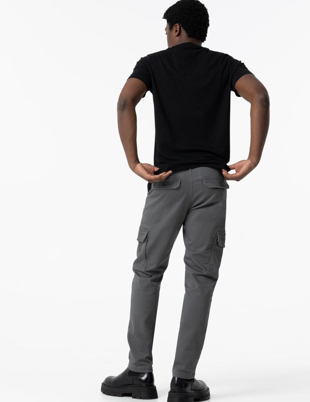 TIFFOSI PANTALÓN CARGO GRIS OSCURO