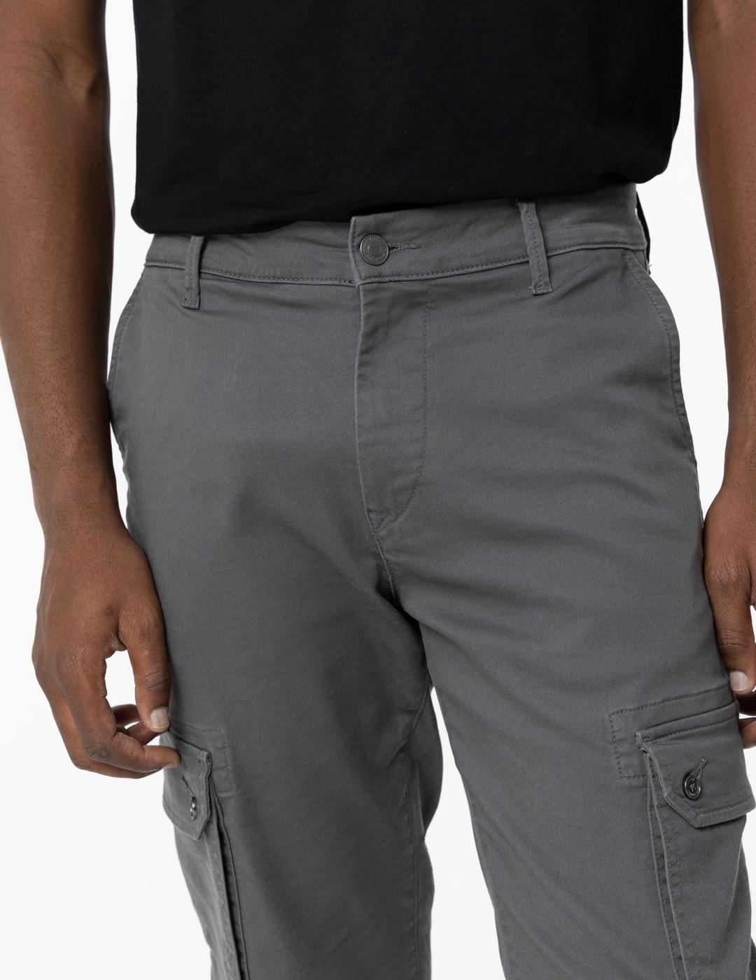 TIFFOSI PANTALÓN CARGO GRIS OSCURO