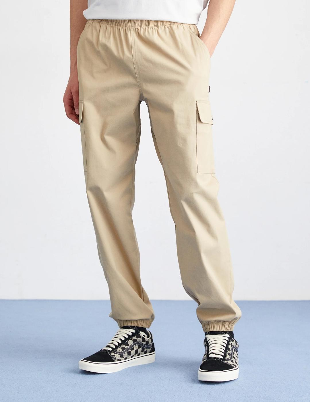 NEW BALANCE PANTALÓN TWILL CAMEL JOGGER CARGO
