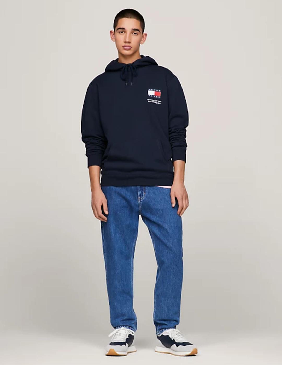 TOMMY HOODIE ESSENTIAL MARINO LOGO