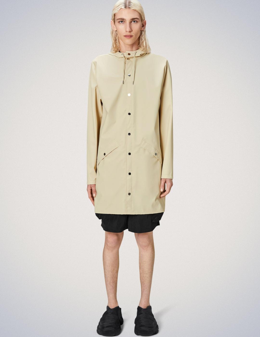 RAINS LONG JACKET DUNE