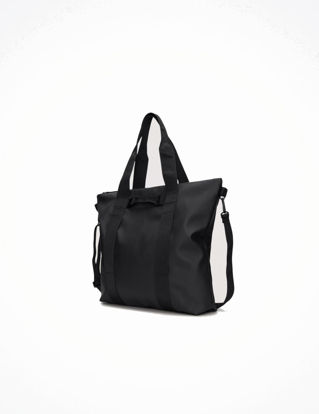 RAINS TOTE BAG BLACK