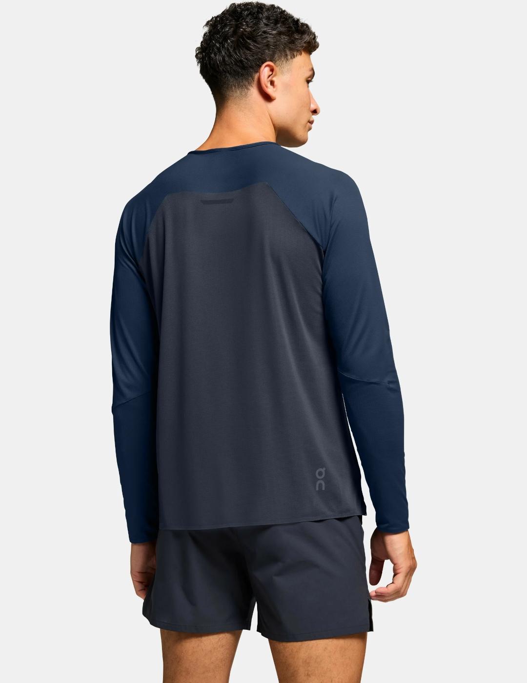 ON CAMISETA PERFORMANCE MANGA LARGA DENIM MARINO