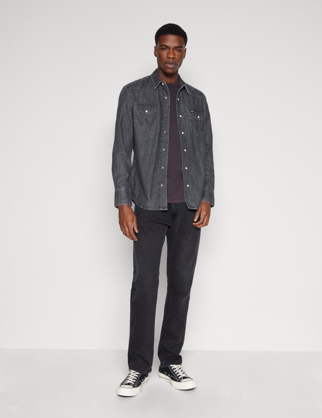 WRANGLER CAMISA JACK NEGRA