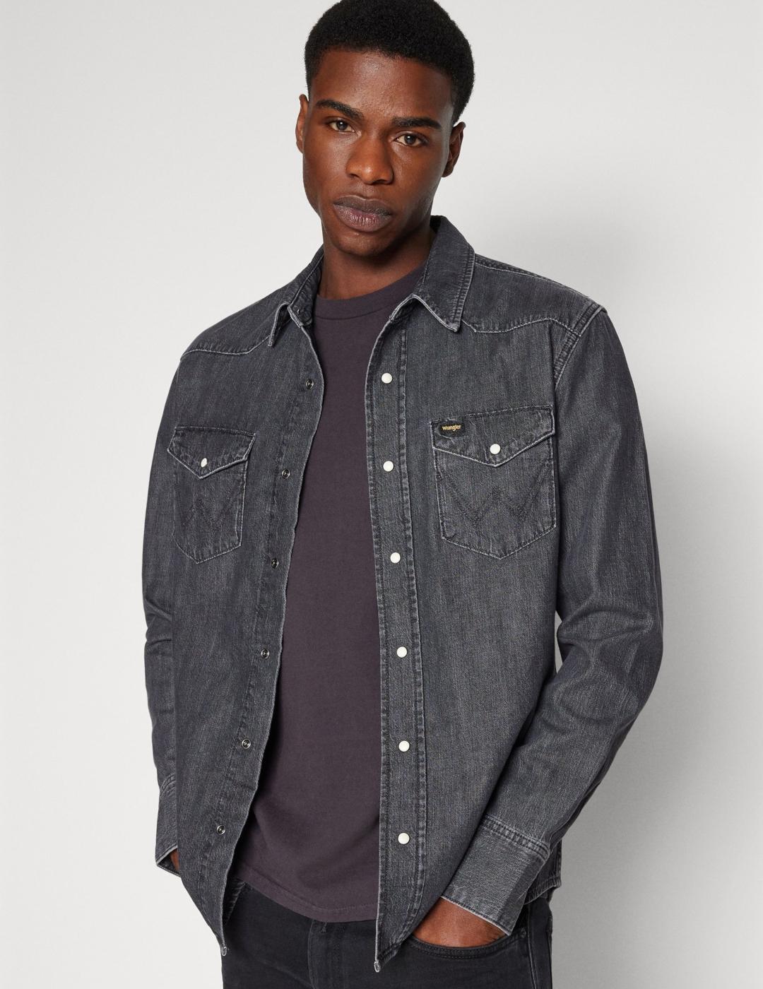 WRANGLER CAMISA JACK NEGRA