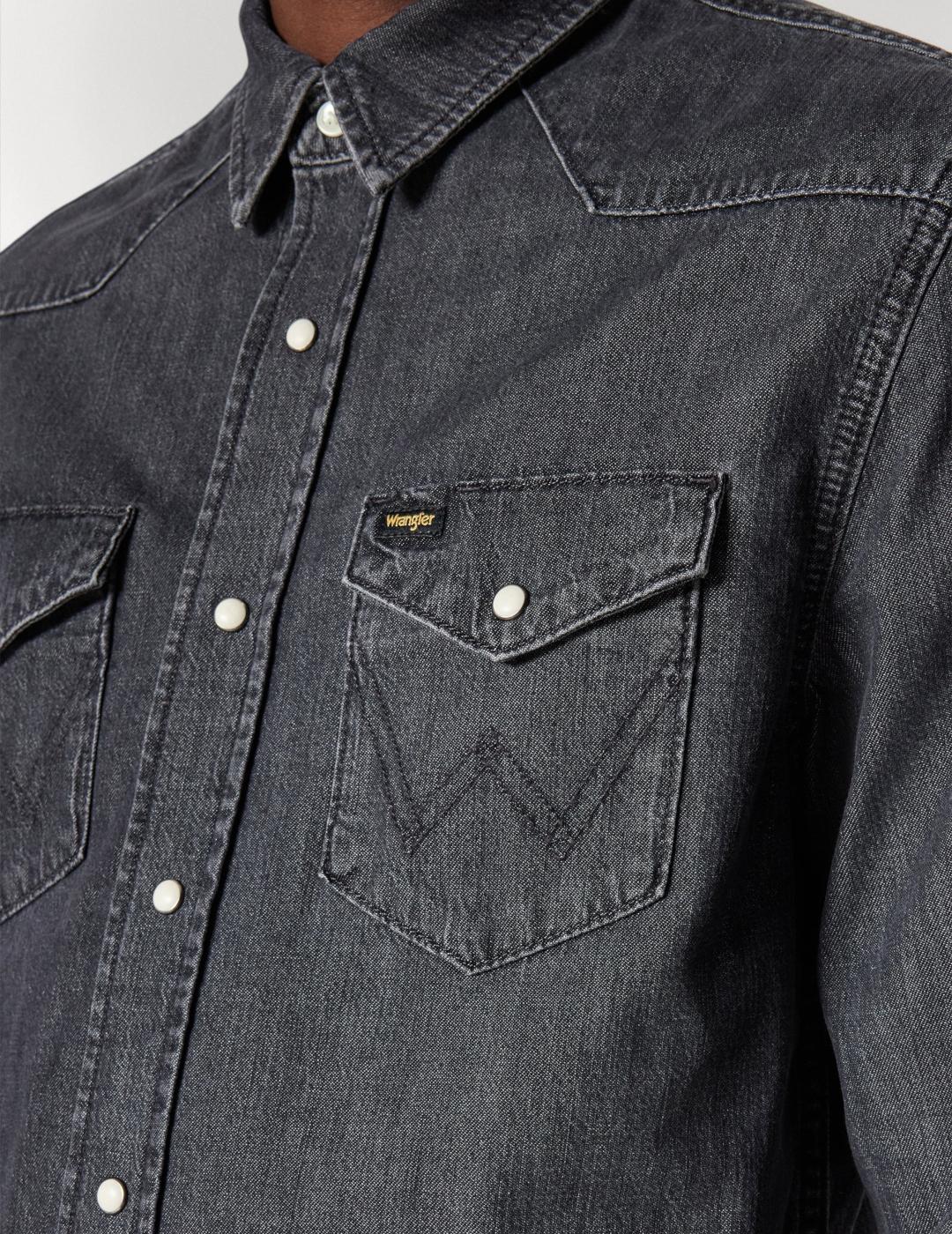 WRANGLER CAMISA JACK NEGRA