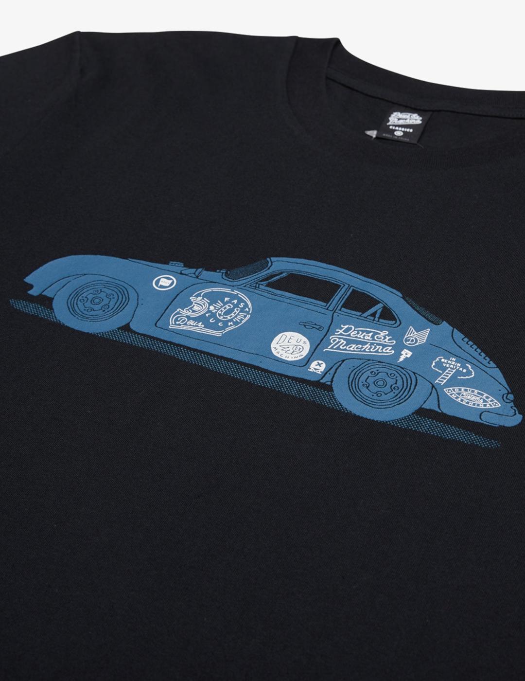 DEUS CAMISETA PORSCHE NEGRA
