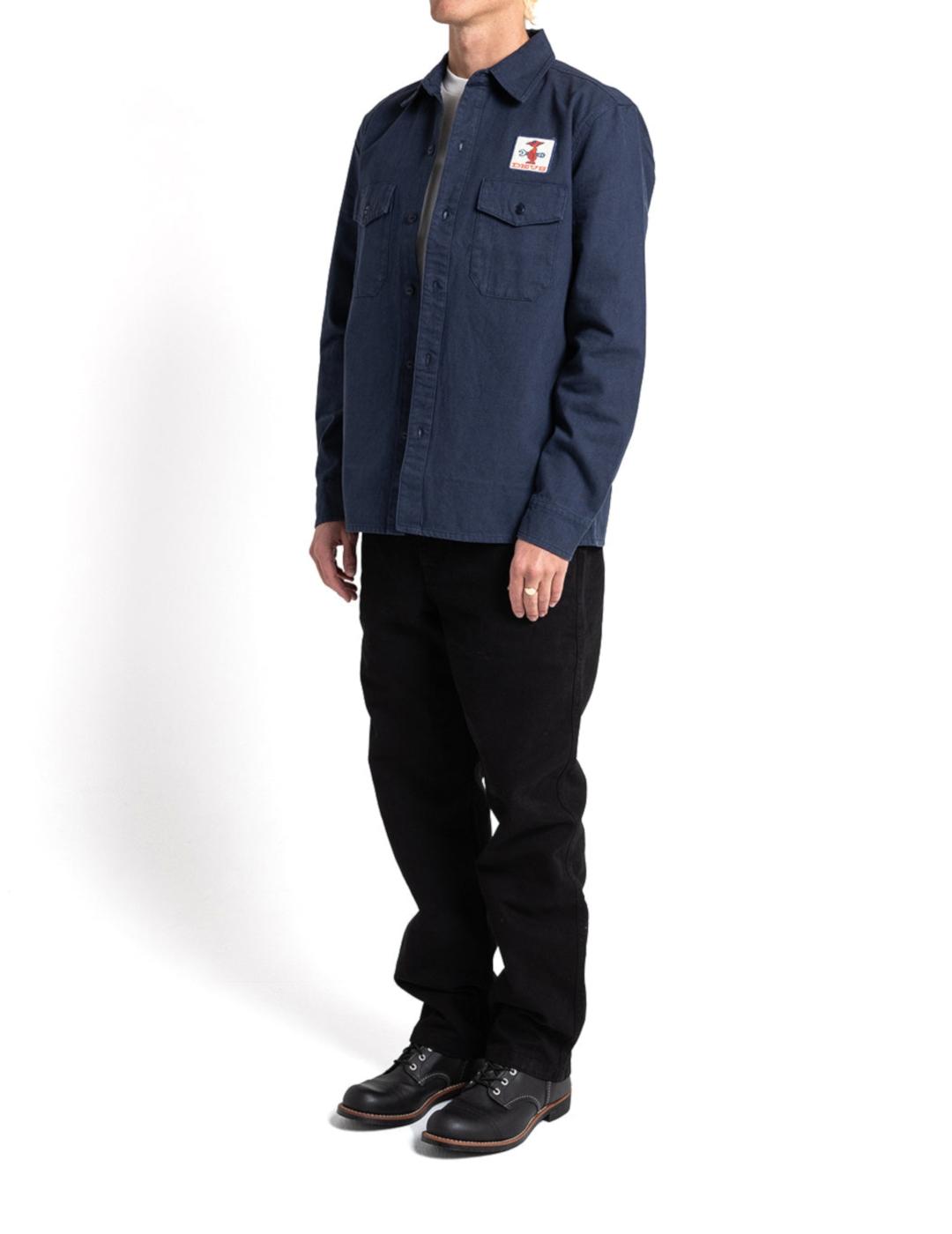 DEUS CAMISA STRIPES MOOD INDIGO