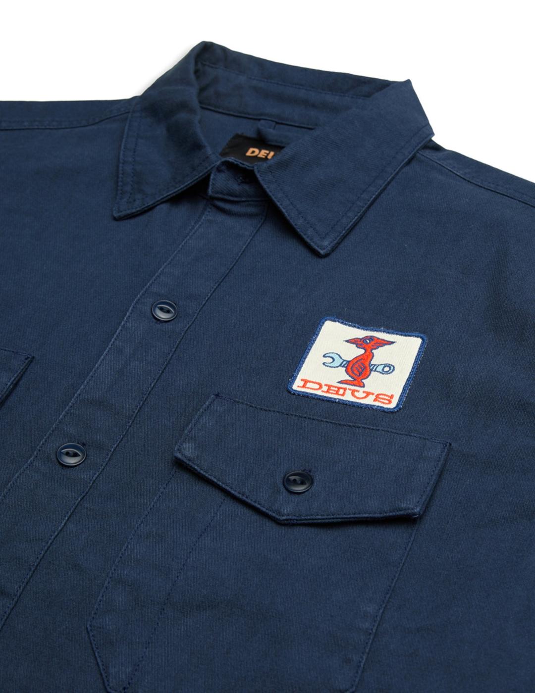 DEUS CAMISA STRIPES MOOD INDIGO