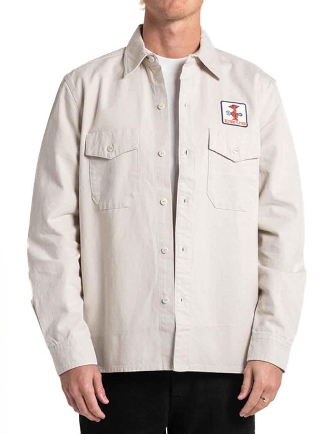 DEUS CAMISA STRIPES DIRTY WH