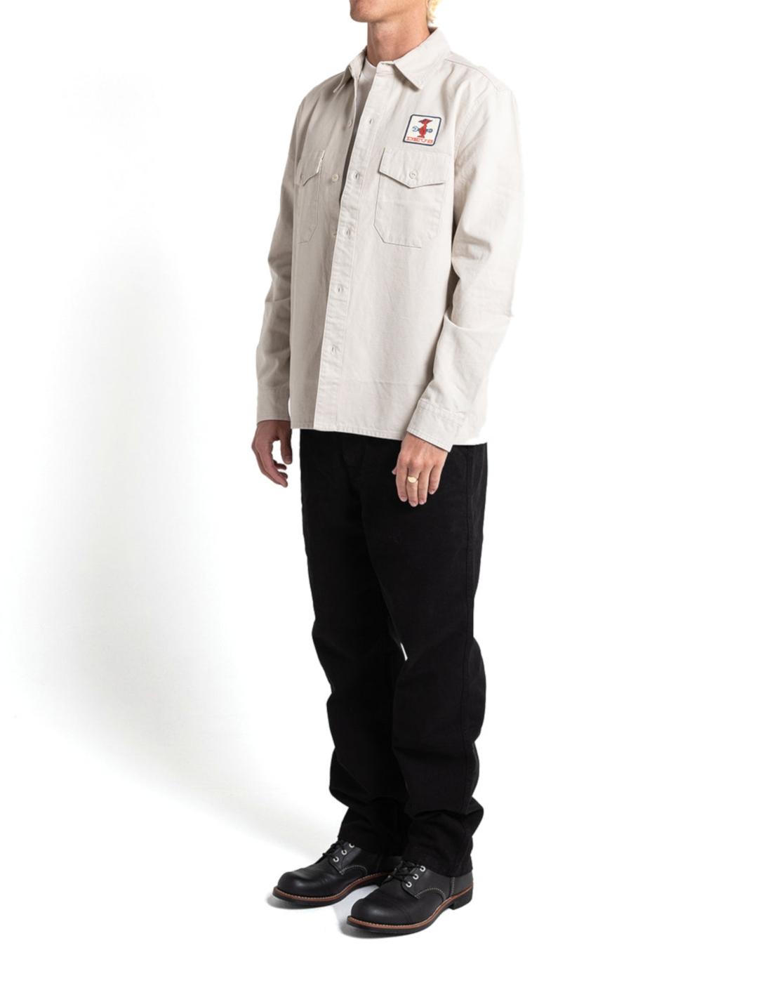 DEUS CAMISA STRIPES DIRTY WH