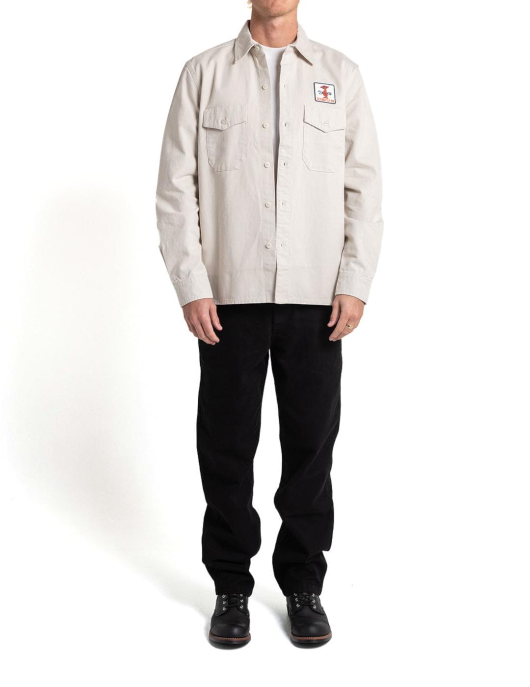 DEUS CAMISA STRIPES DIRTY WH