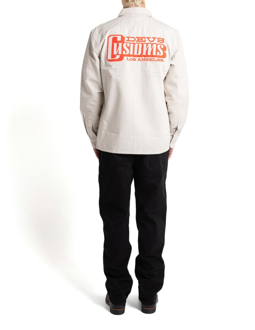 DEUS CAMISA STRIPES DIRTY WH