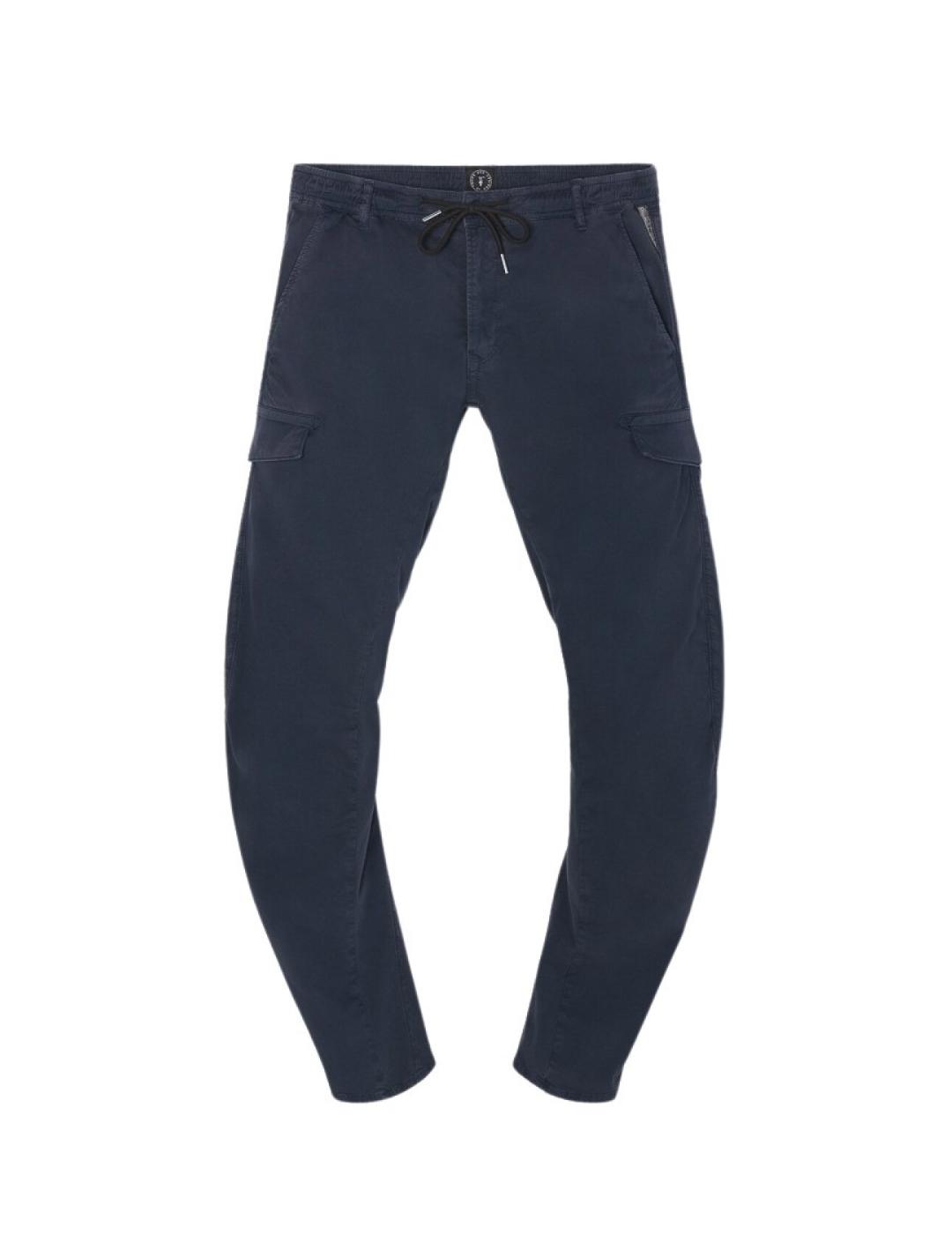 LE TEMPS PANTALÓN AZUL VELAUX