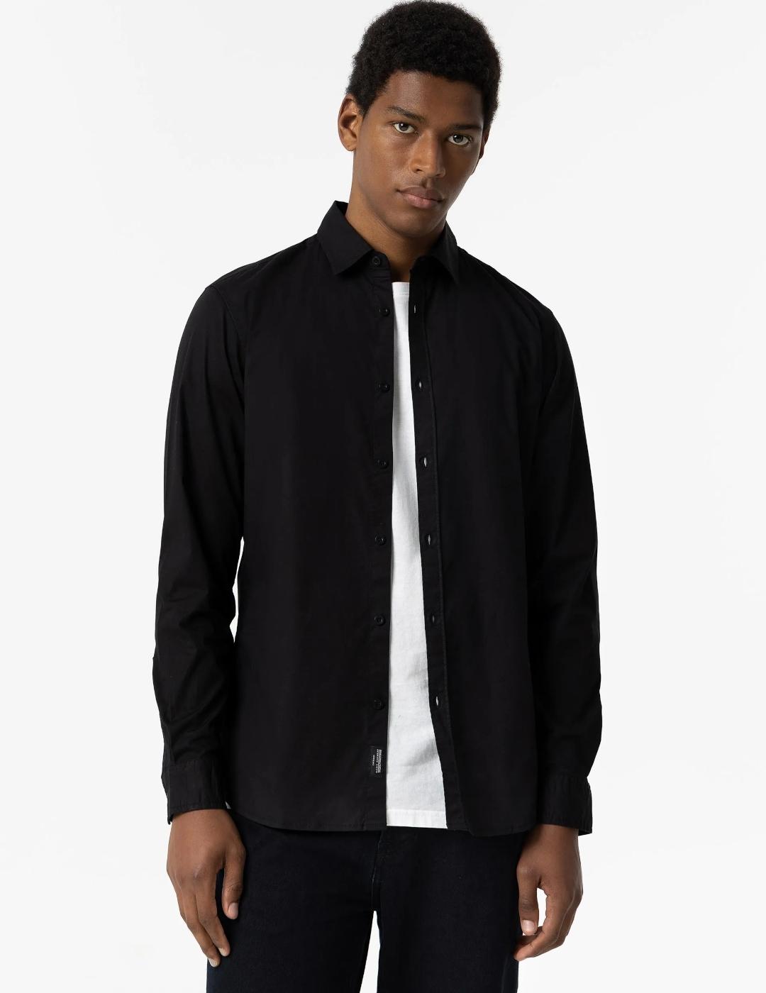 TIFFOSI CAMISA NEGRA CURT