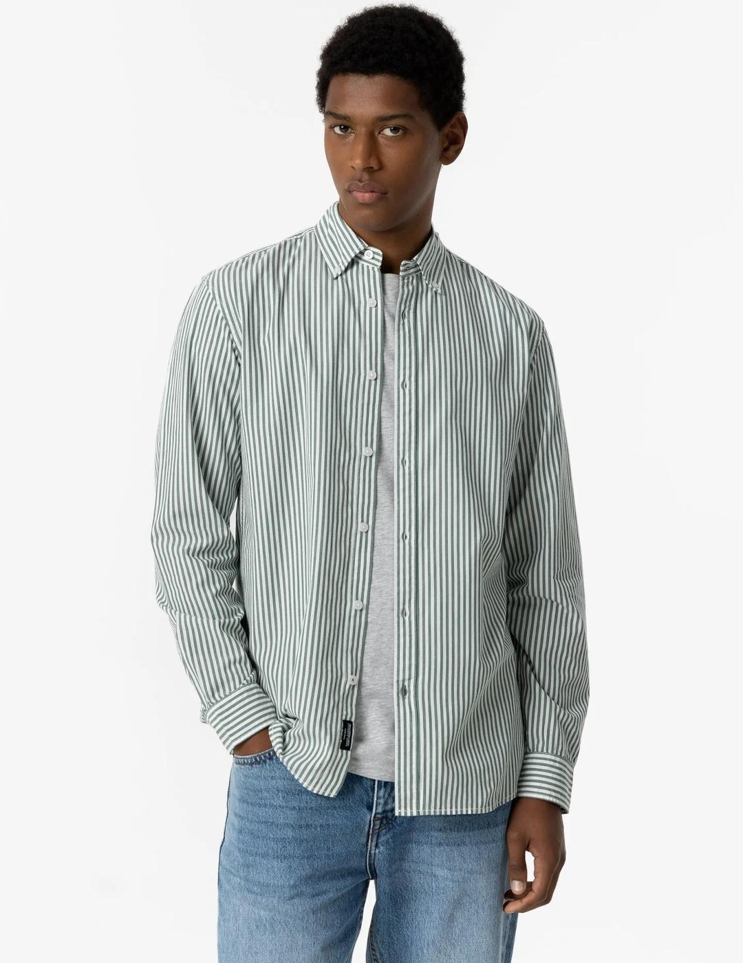 TIFFOSI CAMISA RAYAS VERDE COLUMBIA
