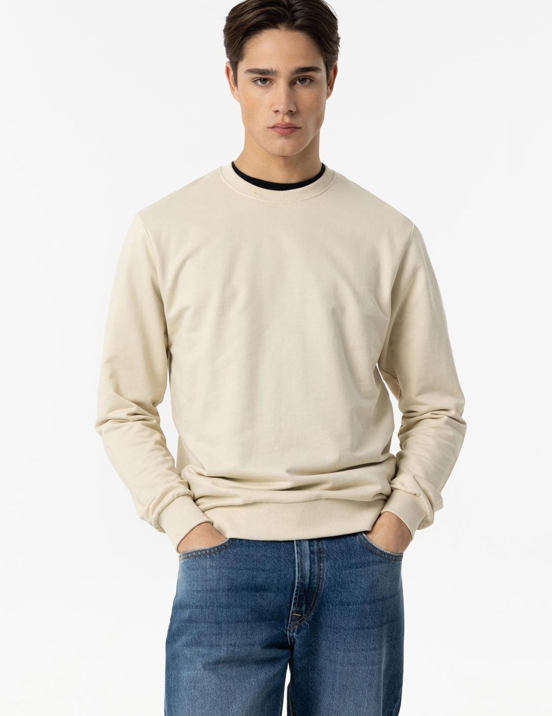 TIFFOSI SUDADERA BEIGE STEF