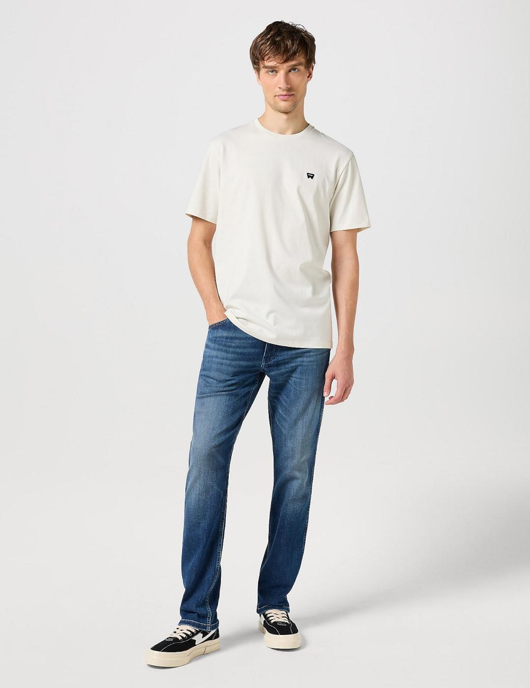 Pantalones vaqueros Wrangler azul para hombre.